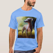 T-shirt Chien gris italien (Devant)