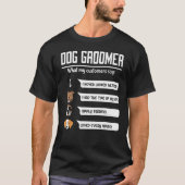 T-shirt Chien Groomer Chien Grooming Salon Ce que mes clie (Devant)