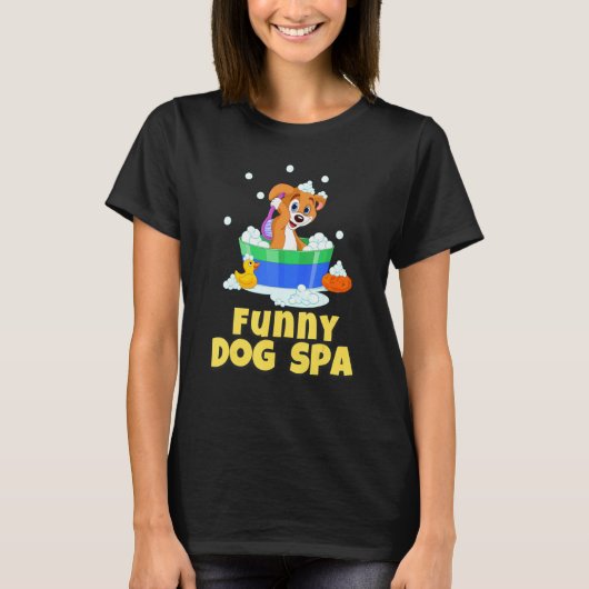 T-shirt Chien Groomer Chien Spa (Devant)