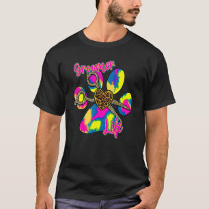 T-shirt Chien Groomer Paw Shears Animaux de compagnie Femm
