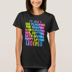T-shirt Chien Groomer Vie Animaux Chat Chiens Grooming Gro