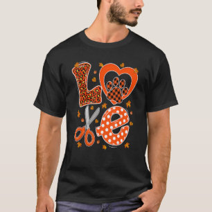 T-shirt Chien Grossissant Pour Femmes Hommes Plaid Noir Et