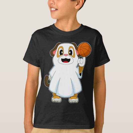 T-shirt Chien Halloween Basket (Devant)