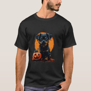 T-shirt Chien Halloween Effrayant Amoureux de chiots Trick