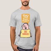 T-shirt Chien Handler Super Puissance. (Devant)