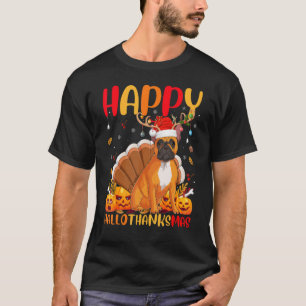 T-shirt Chien Happy French Bulldog Hellothanksmas