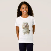 T-Shirt Chien Havanais Tee - shirt de fille (Devant entier)
