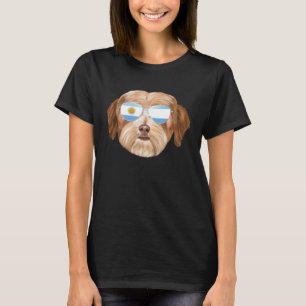 T-shirt Chien Havanese Drapeau Argentin Argentine Pochette