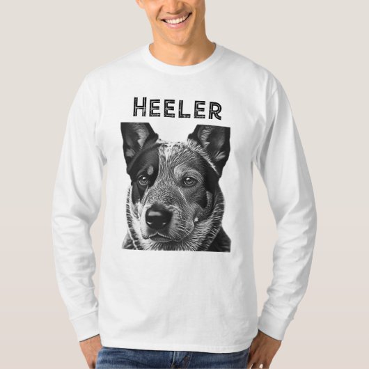 T-shirt Chien Heeler Blue Heeler (Devant)