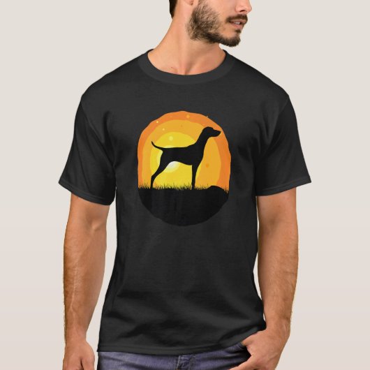 T-shirt Chien hongrois Vizsla Retro 12 (Devant)