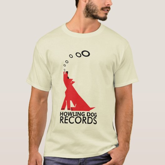 T-shirt chien hurlant (Devant)