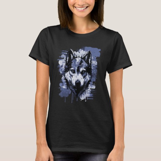T-shirt Chien Husky (Devant)