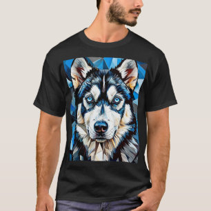 T-shirt Chien husky