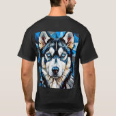 T-shirt Chien husky (Dos)