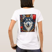 T-shirt Chien husky (Dos)