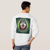T-shirt Chien husky (Dos entier)