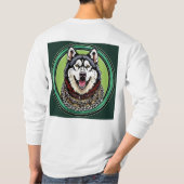 T-shirt Chien husky (Dos)