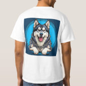 T-shirt Chien husky (Dos)