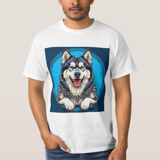 T-shirt Chien husky (Devant)