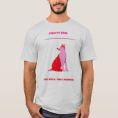 T-shirt Chien Husky fruité fraise fruit (Devant)