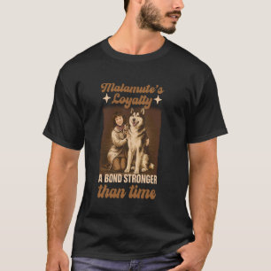 T-shirt Chien Husky Malamute Husky Chien de Traîneau Malam