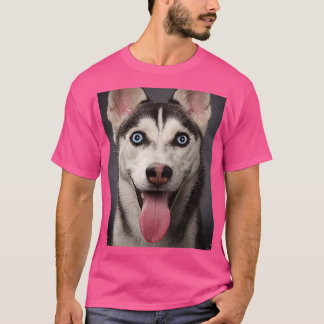 T-shirt Chien Husky Sibérien Animaux Cadeaux Sûr Protectio