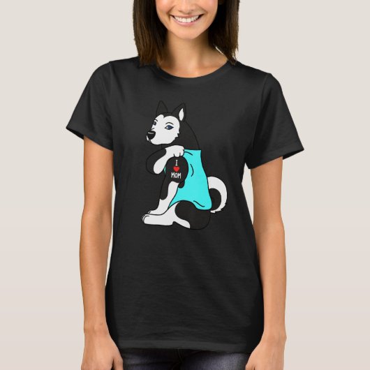 T-shirt Chien Husky Tattoo (Devant)