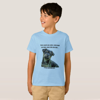 T-shirt Chien Imprimer "Chaque collation que vous