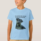 T-shirt Chien Imprimer "Chaque collation que vous  (Devant)