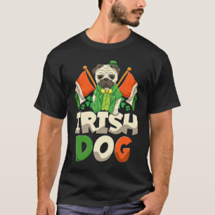 T-shirt Chien Irlandais St Patricks Day Pug