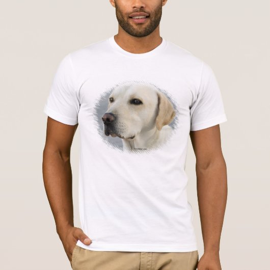 T-shirt Chien jaune de Labrador (Devant)