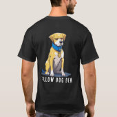 T-shirt Chien jaune Démocrate Politique USA Président 2024 (Dos)