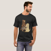 T-shirt Chien jouant aux échecs (Devant entier)