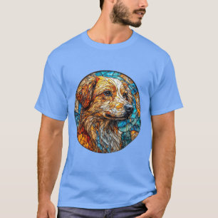 T-shirt Chien Kangal Mosaïque de verre coloré