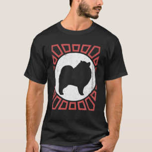 T-shirt Chien Keeshond Retro Vintage