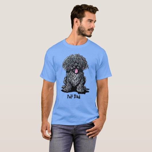 T-shirt Chien KiniArt Puli (Devant entier)