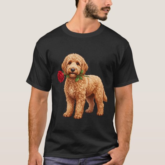 T-shirt Chien Labradoodle mignon (Devant)