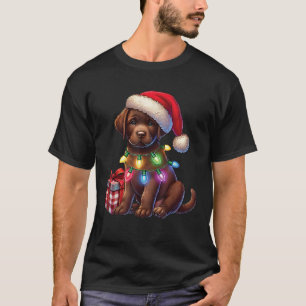 T-shirt Chien Labrador au Chocolat Animal de Compagnie Cha