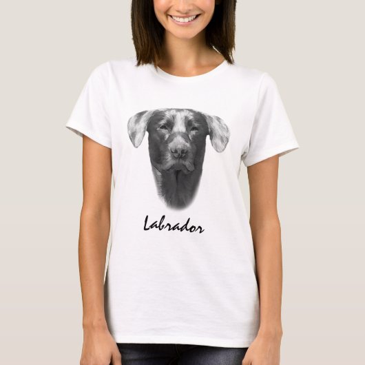 T-shirt Chien Labrador personnalisable (Devant)
