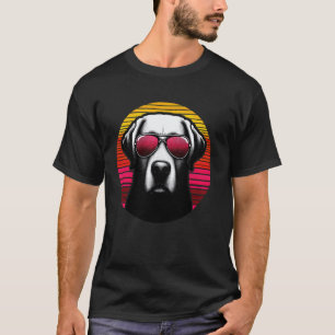 T-shirt Chien Labrador Retriever Cool Lunettes de soleil V