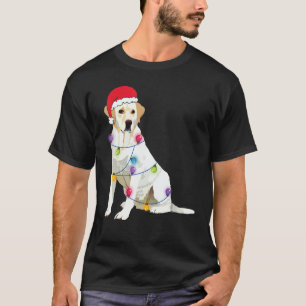 T-shirt Chien Labrador Retriever de Noël Chapeau de Père