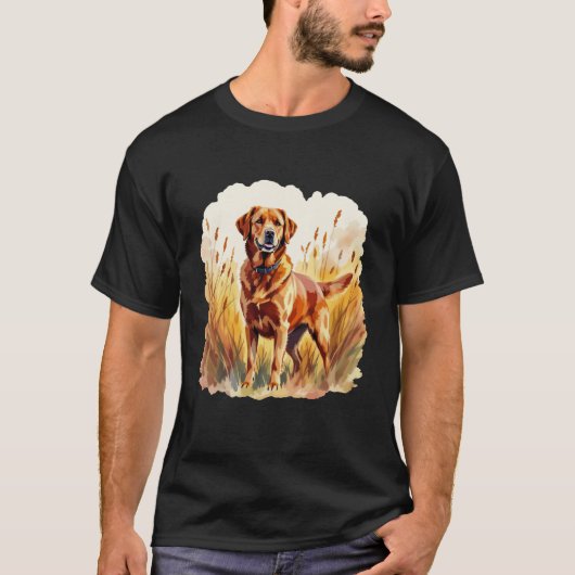 T-shirt Chien Labrador Retriever Fox Red (Devant)