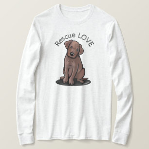 T-Shirt Chien Labradors Chocolat