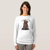 T-Shirt Chien Labradors Chocolat (Devant entier)