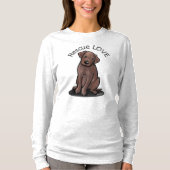 T-Shirt Chien Labradors Chocolat (Devant)