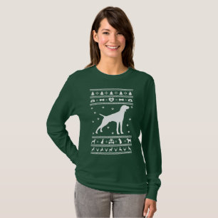 T-shirt Chien laid d'indicateur de Noël de chandail