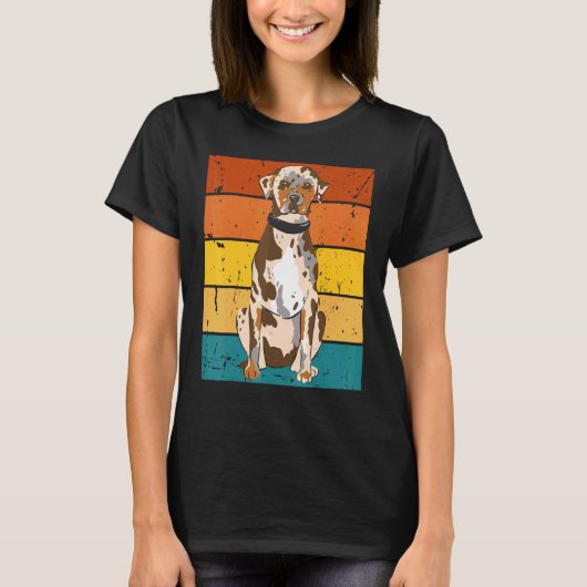 T-shirt Chien léopard Catahoula (Devant)