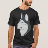 T-shirt Chien linéaire sibérien Husky (Devant)