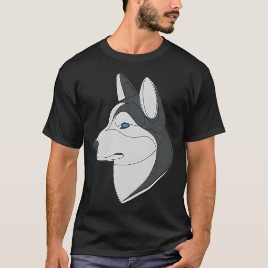 T-shirt Chien linéaire sibérien Husky (Devant)