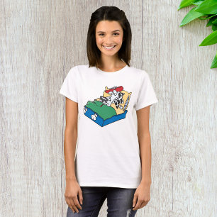 T-shirt Chien Malade Dans Le Lit